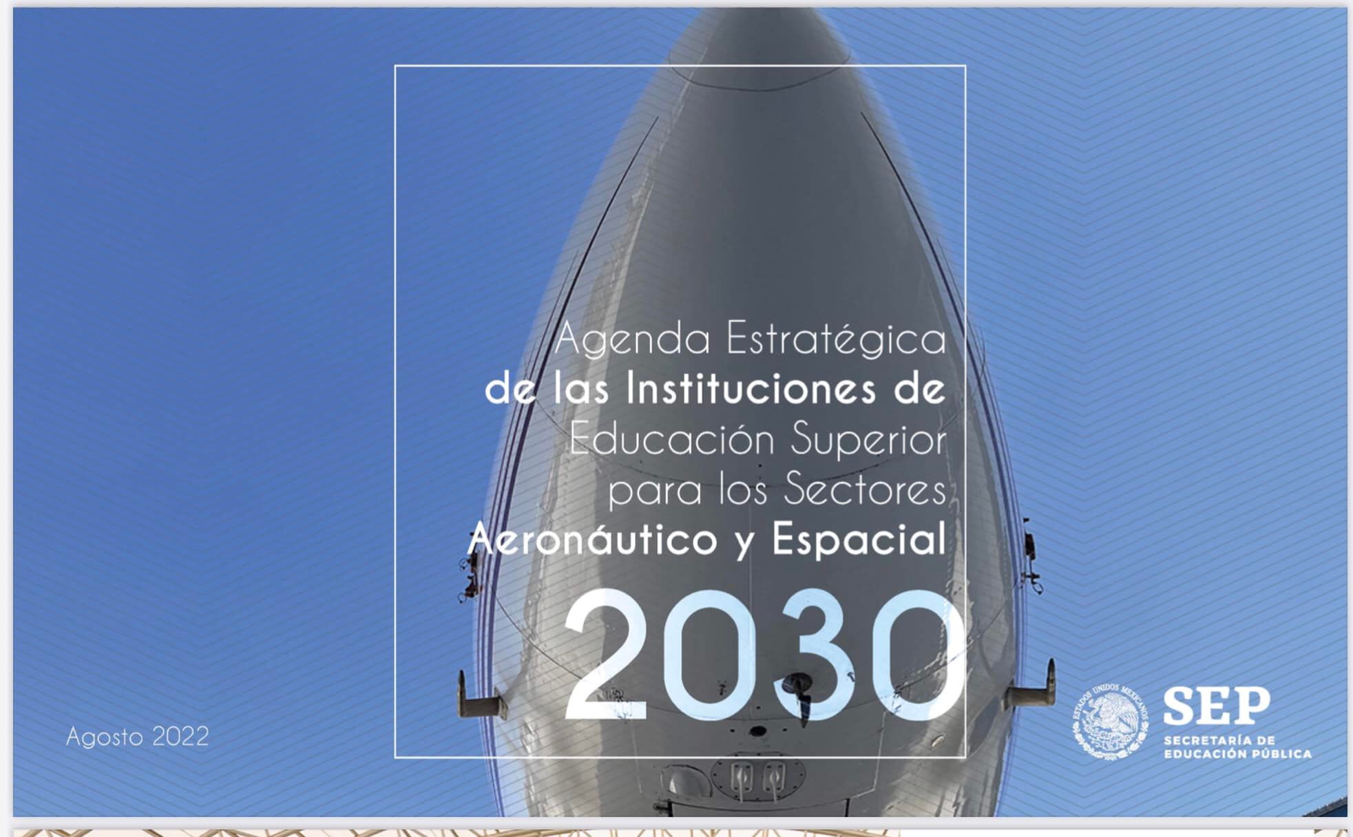 Evento de presentación de la agenda estratégica de las instituciones de educación superior para los sectores Aeronáutico y Espacial 2030